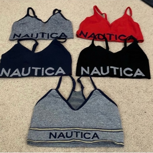 Nautica Other - Nautica Intimates Lounge Bralette sports bra bundle of 5, adjustable, 32A-C, 34A
